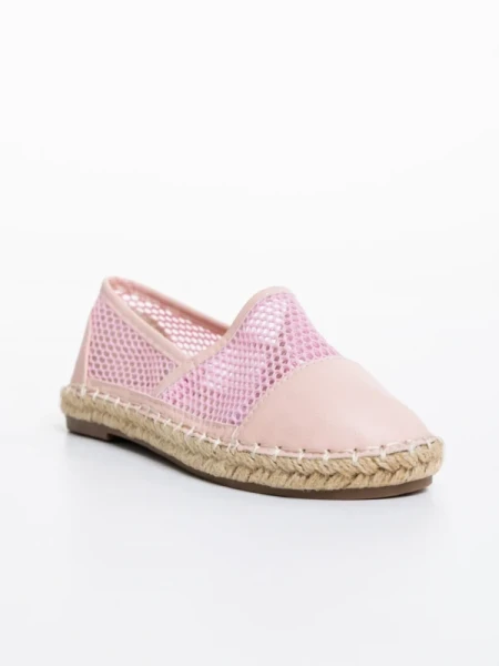 Guapissima rózsaszín gyerek espadrille textil anyagból és ökológiai bőrből