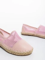 Guapissima rózsaszín gyerek espadrille textil anyagból és ökológiai bőrből