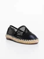 Guapissima fekete gyerek espadrille textil anyagból és ökológiai bőrből