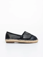 Guapissima fekete gyerek espadrille textil anyagból és ökológiai bőrből