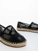 Guapissima fekete gyerek espadrille textil anyagból és ökológiai bőrből