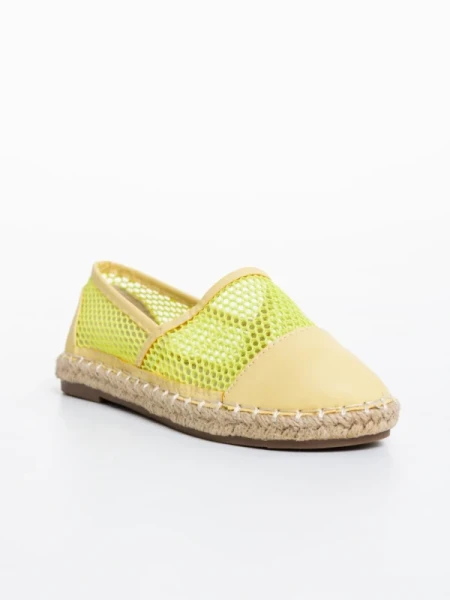 Guapissima zöld gyerek espadrille textil anyagból és ökológiai bőrből