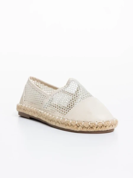 Guapissima bézs gyerek espadrille textil anyagból és ökológiai bőrből