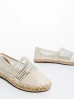 Guapissima bézs gyerek espadrille textil anyagból és ökológiai bőrből