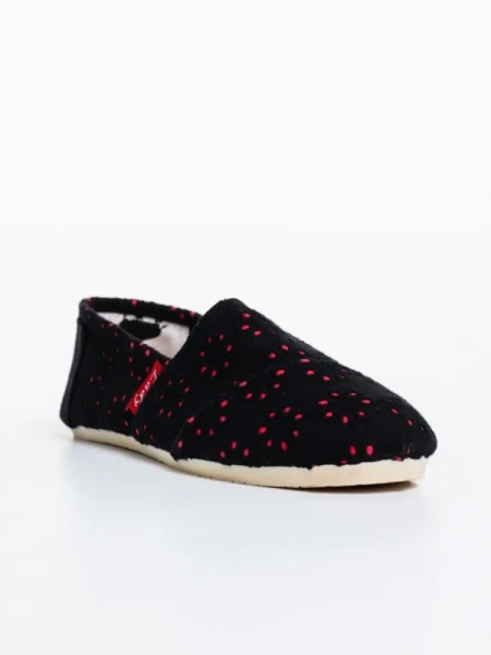 Chloe fekete gyerek espadrille textil anyagból