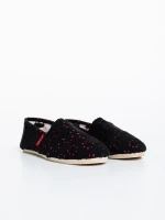 Chloe fekete gyerek espadrille textil anyagból