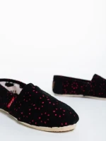 Chloe fekete gyerek espadrille textil anyagból