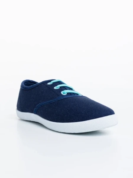 Milis kék gyerek teniszcipő textil anygaból