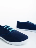 Milis kék gyerek teniszcipő textil anygaból