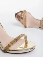 Lordina aranyszínű női szandál ökológiai bőrből