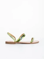 Aurora zöld női papucs ökológiai bőrből