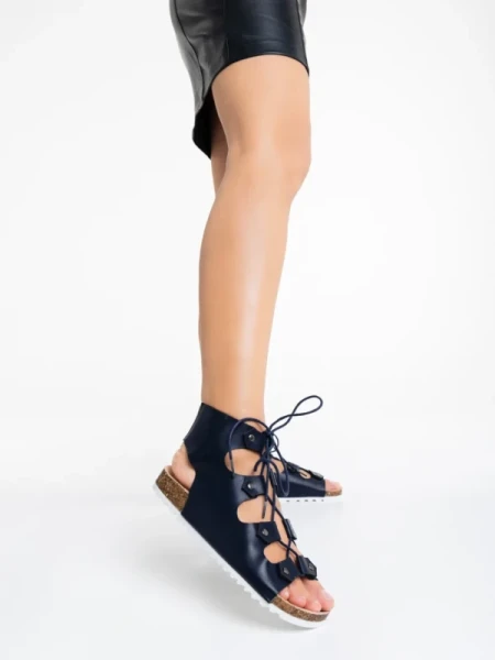 Makeena kék női szandál ökológiai bőrből