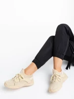 Louane bézs női sportcipő textil anyagból