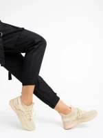 Louane bézs női sportcipő textil anyagból