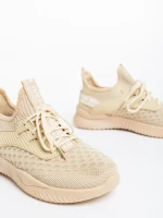 Louane bézs női sportcipő textil anyagból