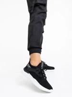 Louane fekete női sportcipő textil anyagból