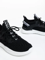 Louane fekete női sportcipő textil anyagból