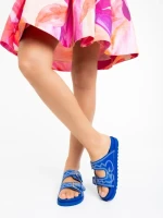 Eiko kék női papucs ökológiai bőrből