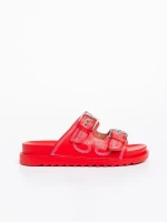 Eiko piros női papucs ökológiai bőrből