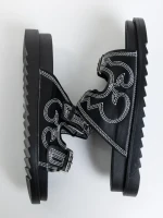 Eiko fekete női papucs ökológiai bőrből