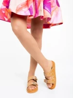 Eiko tevebarna női papucs ökológiai bőrből