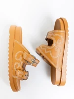 Eiko tevebarna női papucs ökológiai bőrből