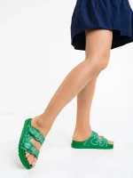 Eiko zöld női papucs ökológiai bőrből