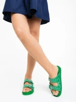 Eiko zöld női papucs ökológiai bőrből
