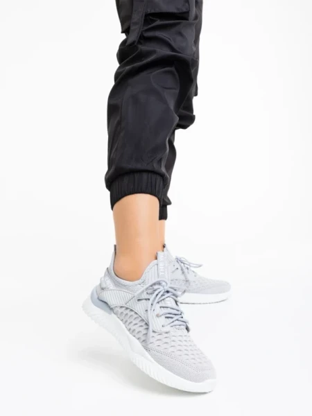 Louane szürke női sportcipő textil anyagból