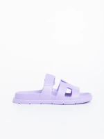 Mika lila női papucs szintetikus anyagból