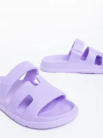 Mika lila női papucs szintetikus anyagból