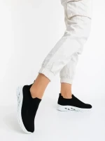 Iazmin fekete női sportcipő textil anyagból