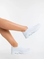 Iazmin fehér női sportcipő textil anyagból
