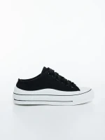 Eleanor fekete női tornacipő, textil anyagból készült