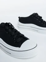 Eleanor fekete női tornacipő, textil anyagból készült