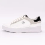 Pierino fekete fehér férfi sportcipő ökológiai bőrből