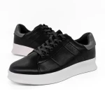 Elvio fekete és szürke férfi sportcipő ökológiai bőrből