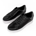 Elvio fekete és szürke férfi sportcipő ökológiai bőrből