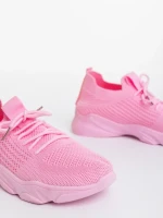 Jaylah sötét rózsaszin női sportcipő textil anyagból