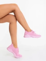 Jaylah sötét rózsaszin női sportcipő textil anyagból