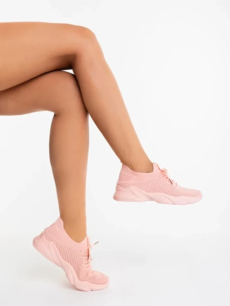 Jaylah  rózsaszin női sportcipő textil anyagból