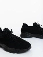 Jaylah fekete női sportcipő textil anyagból