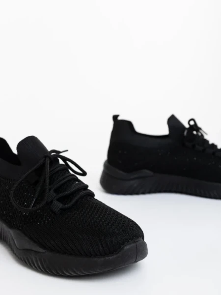 Kallie fekete női sportcipő textil anyagból