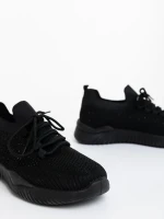 Kallie fekete női sportcipő textil anyagból