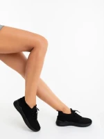 Kallie fekete női sportcipő textil anyagból