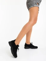 Ellison fekete női sportcipő textil anyagból