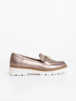 Jenima sötét aranyszinű női félcipő ökológiai bőrből