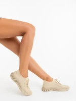 Kaylie bézs női sportcipő textil anyagból