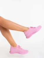 Nathaly fukszia női sportcipő textil anyagból