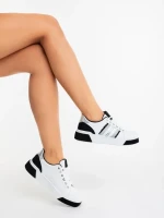 Pricilla fekete női sportcipő ökológiai bőrből